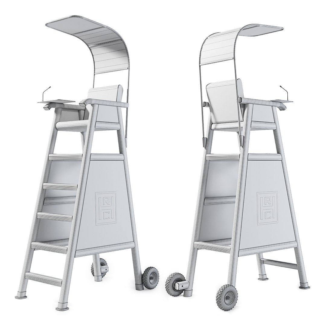 World Tournament Umpire Chair 3D Model TurboSquid 1910051