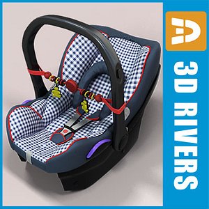 3d infant car seat model