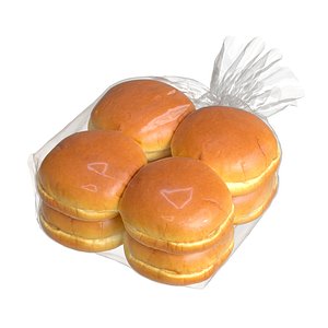 3D Hamburger Buns in Bag