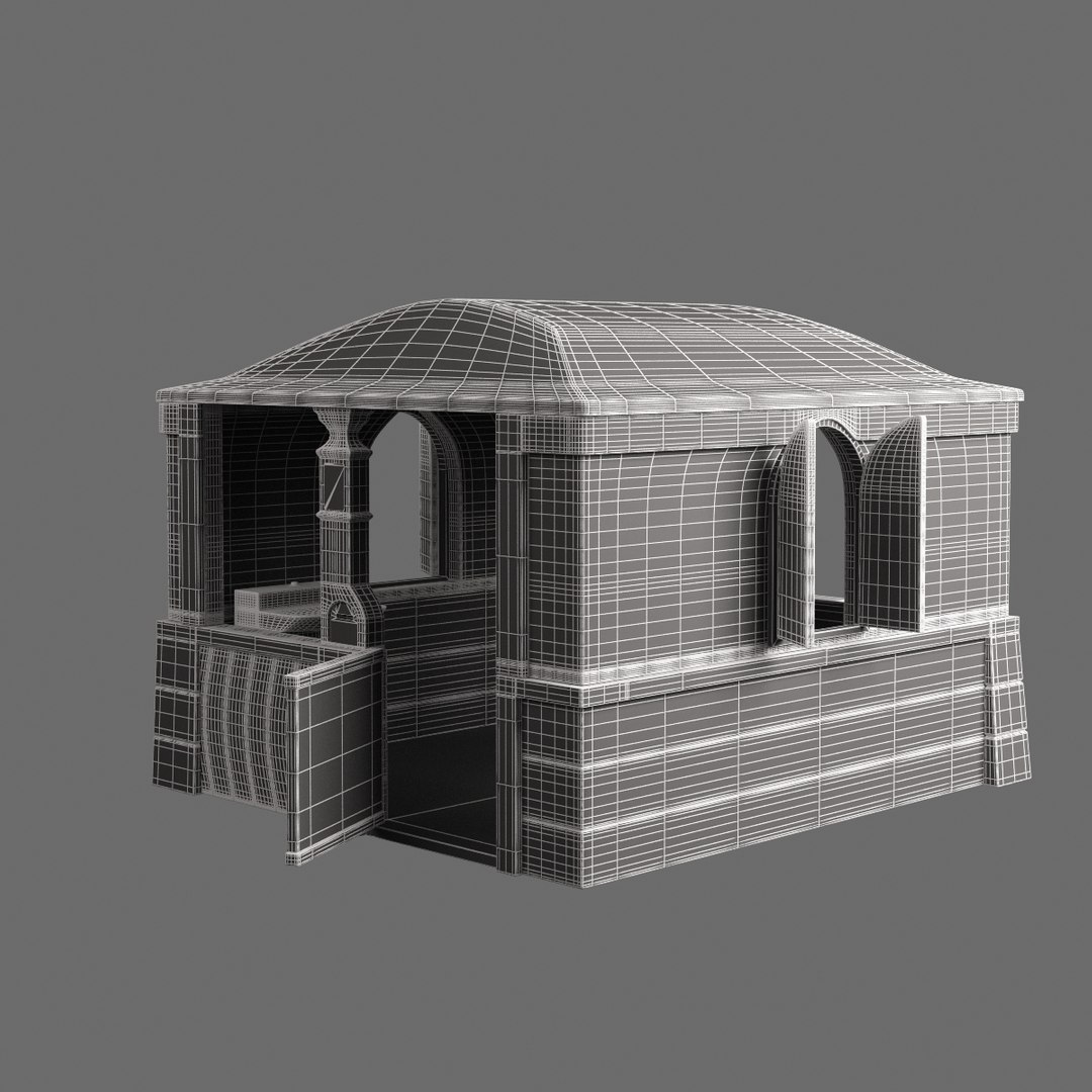 3d Small House Toy Model