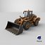 Wheel Loader PBR 8K Textures 3D model