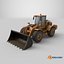 Wheel Loader PBR 8K Textures 3D model