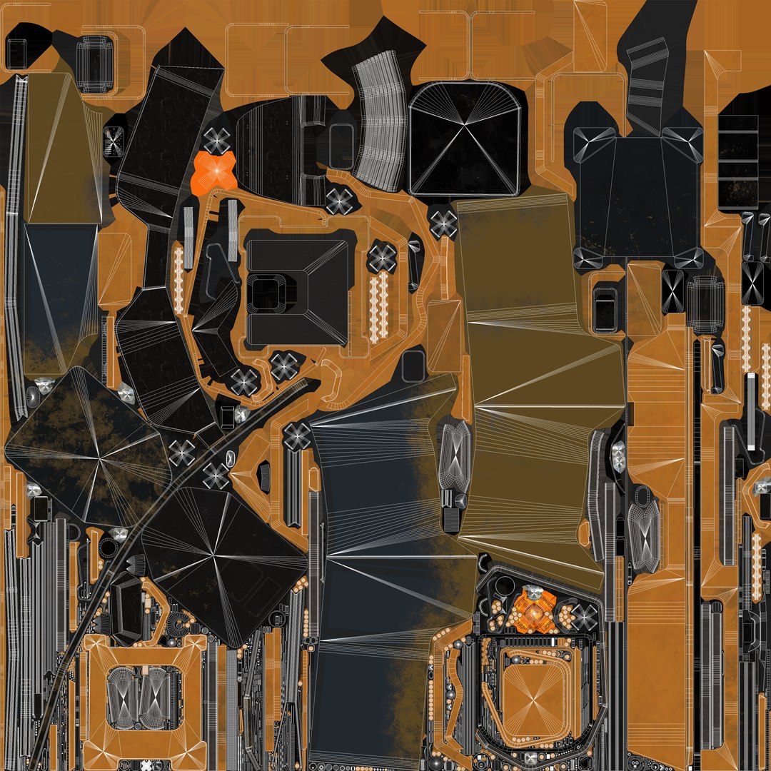Wheel Loader PBR 8K Textures 3D model https://p.turbosquid.com/ts-thumb/9V/fymnRh/Ws/uvw_4/jpg/1720873050/1920x1080/fit_q87/b7f3e9f2a695cb6ac8ddbcc3818a0136da159021/uvw_4.jpg
