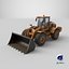 Wheel Loader PBR 8K Textures 3D model