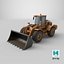 Wheel Loader PBR 8K Textures 3D model