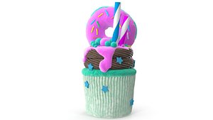 3D model Cupcake 001