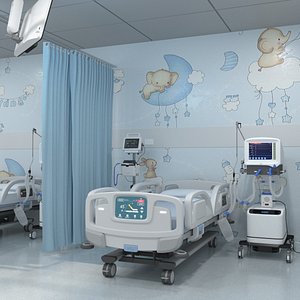 Hospital Ward for Children 3D model