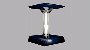 Designer lamp dark blue
