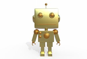 3D robot ornament model