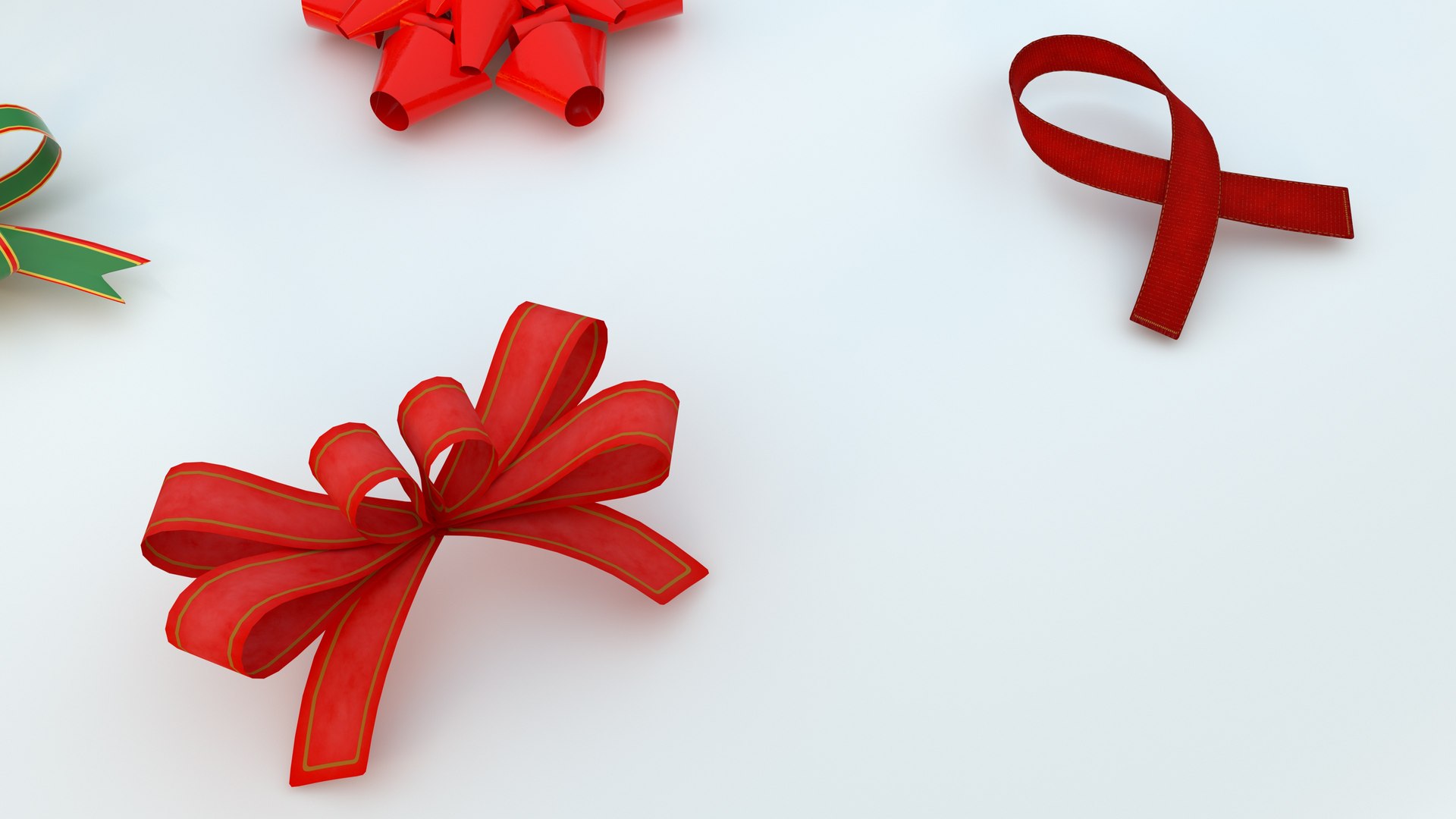 Ribbons Set 3D Model - TurboSquid 1725987