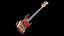 3D Fender Jazz Bass Vintage Sunburst