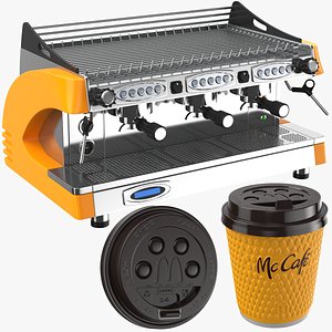 Detailed Mc Espresso Maker With Cup model
