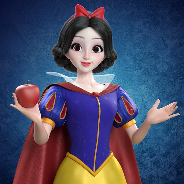 princess snow white 3D model