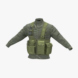 military jacket 3d max