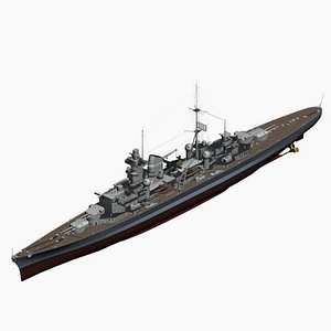 3d heavy cruiser prinz eugen model
