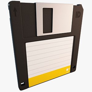 3d floppy disk model
