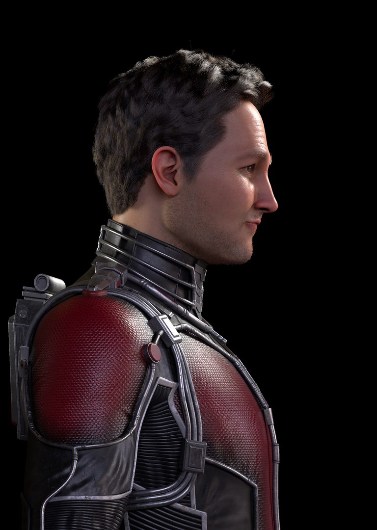 Marvel Antman 3D Character - Paul Rudd 3D Model - TurboSquid 2371222