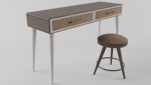 study desk 3D