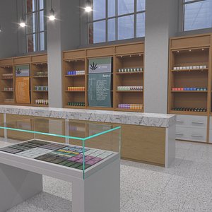 3D cannabis dispensary
