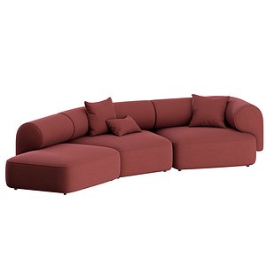 3D model Melody Corner Sofa by Natuzzi
