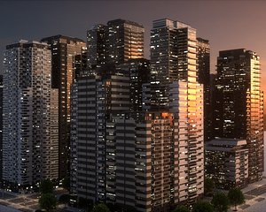 City Block Type B12 3D model