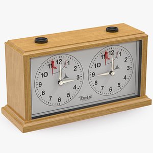 INSA Wooden Mechanical Chess Clock