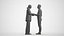 Basics0782 - A set containing 5 models of male and female adults standing in business attire in offi