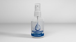 sanitizer spray bottle 3D model