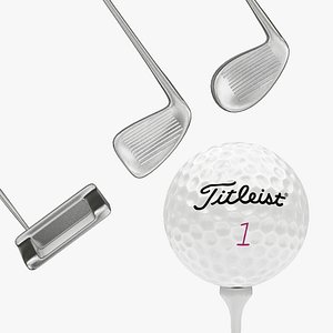Golf Ball & Iron & Tee Collection
