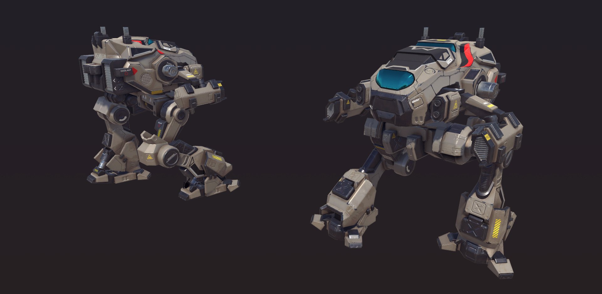 Pbr Modular Mechs V2 3D Model - TurboSquid 1427266