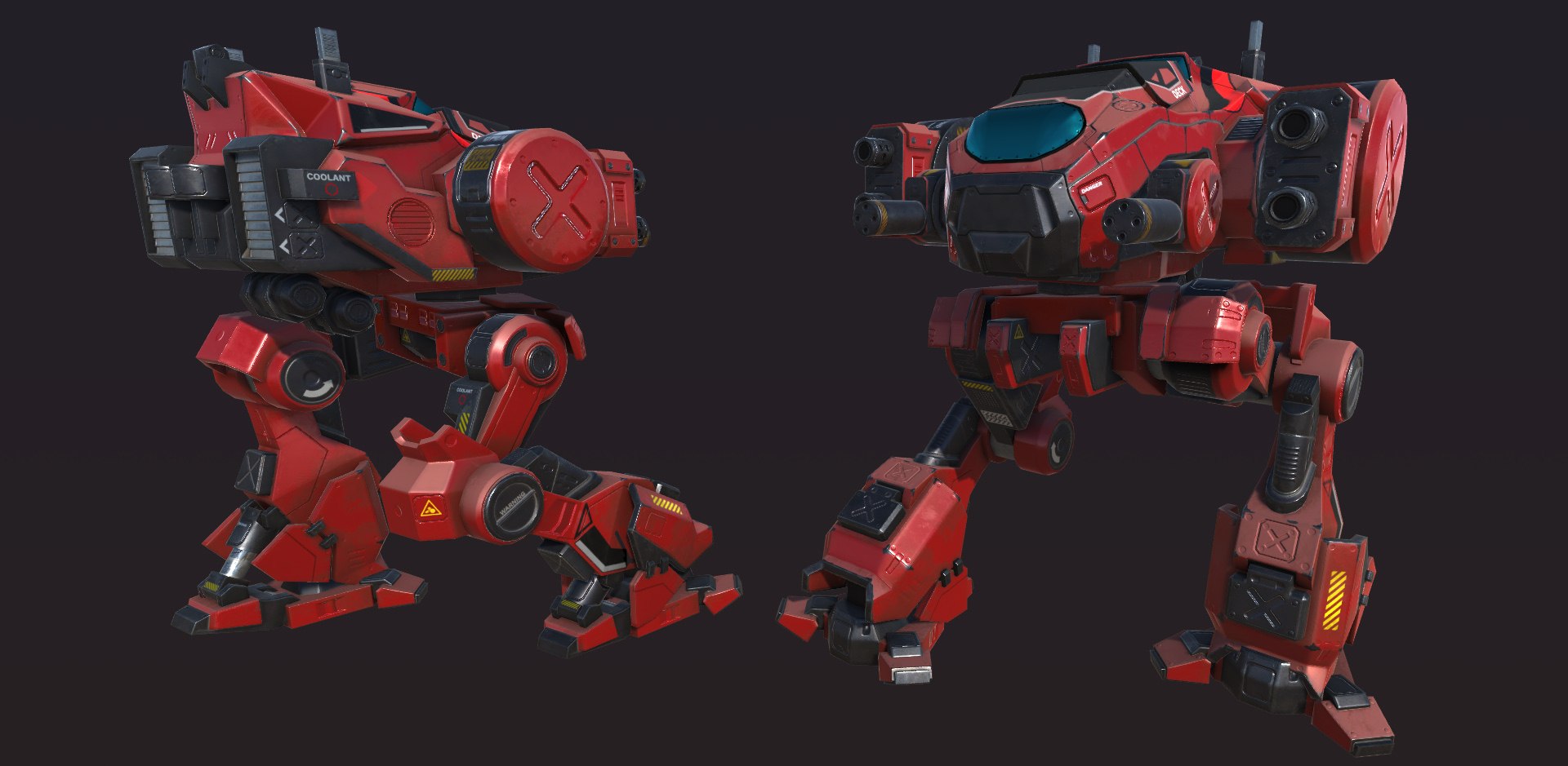 Pbr Modular Mechs V2 3D Model - TurboSquid 1427266