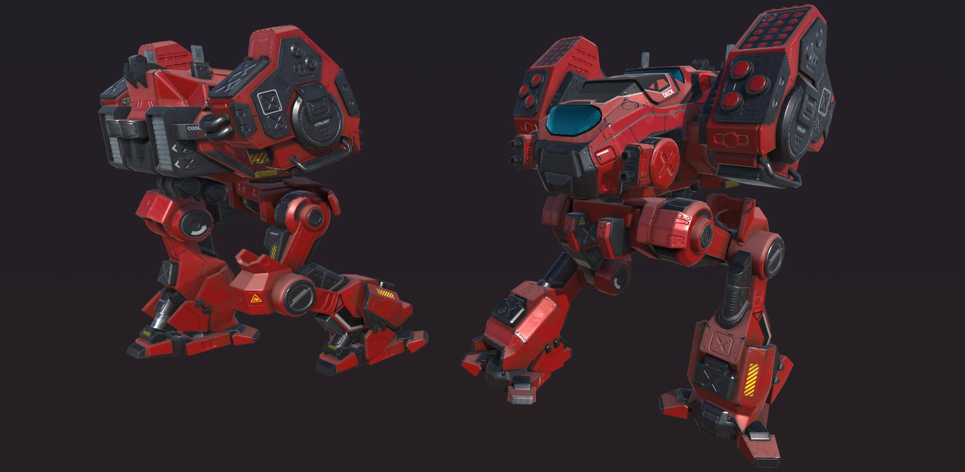 Pbr Modular Mechs V2 3D Model - TurboSquid 1427266