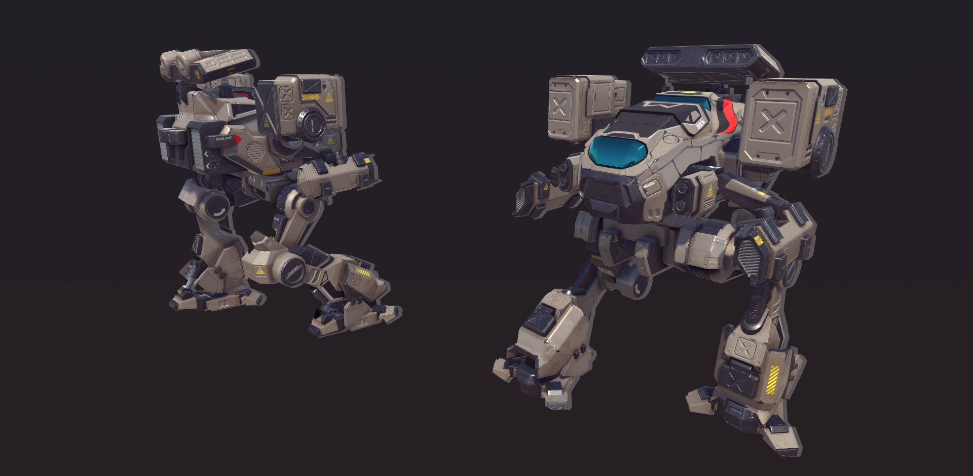 Pbr Modular Mechs V2 3d Model - Turbosquid 1427266