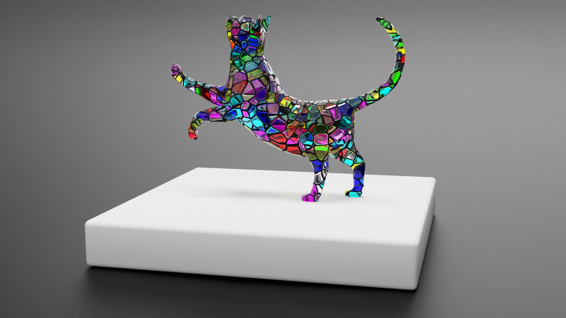 Mosaic Cats 3D model https://p.turbosquid.com/ts-thumb/9W/Oihb7X/LR/pose12/jpg/1705995261/1920x1080/fit_q87/dac344e714e77d1b03678f7b86c6b34060e46be4/pose12.jpg
