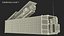 40ft Container with Ballistic Missile Launcher Rigged for Maya 3D model