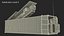40ft Container with Ballistic Missile Launcher Rigged for Maya 3D model