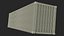 40ft Container with Ballistic Missile Launcher Rigged for Maya 3D model