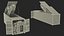 40ft Container with Ballistic Missile Launcher Rigged for Maya 3D model