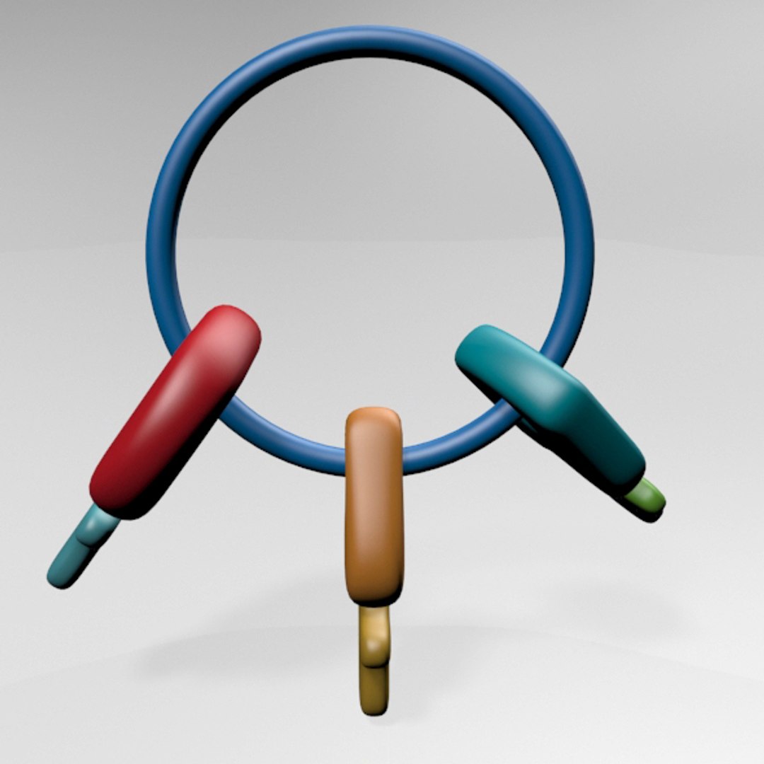 Teether Keys 01 3D model - TurboSquid 1836699