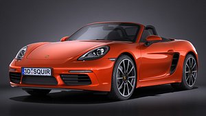 3d model porsche 718 boxster