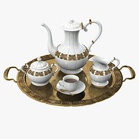Golden Coffee Set