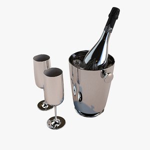 champagne armand brignac 3D model