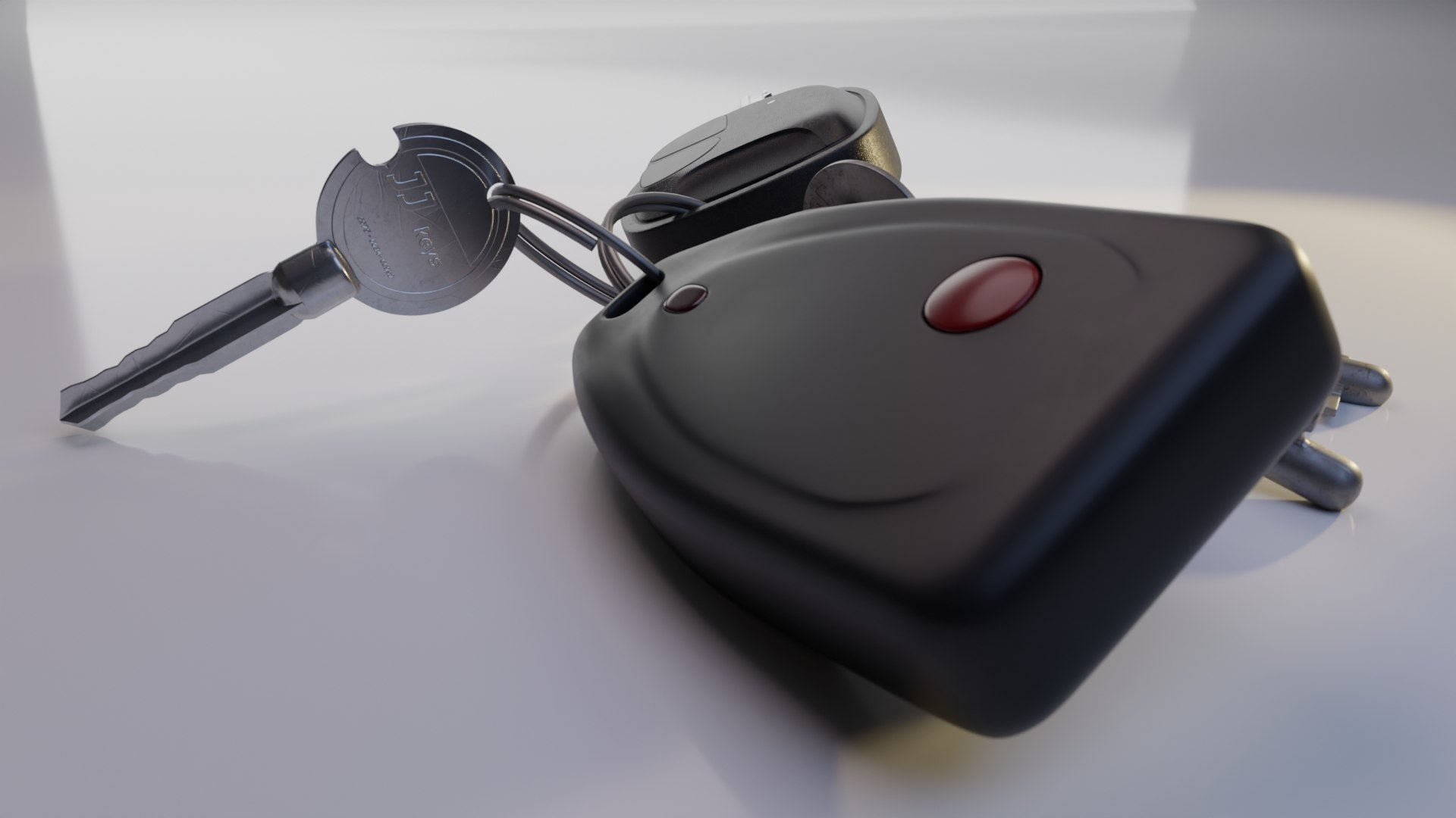 Car House Keys With Security Key And Remote Conrol 3D TurboSquid 1954595