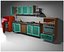Modello 3D Cucina con accessori Cartoon obj