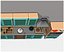 Modello 3D Cucina con accessori Cartoon obj