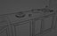 Modello 3D Cucina con accessori Cartoon obj