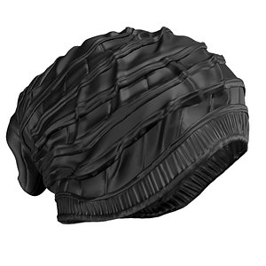 Black Beanie cap 3D model