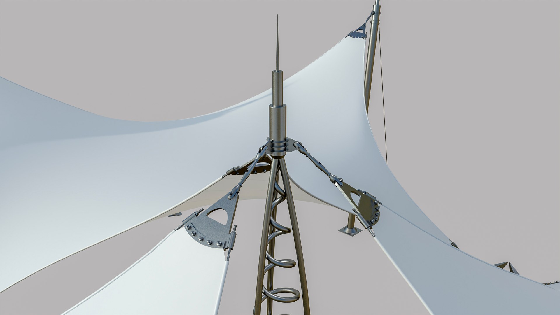 Tensile Structure Architecture 3D Model - TurboSquid 2263870