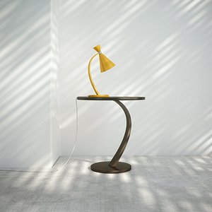 3d model of realistic lamp table