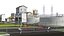 3D Modern Water Treatment Plant model
